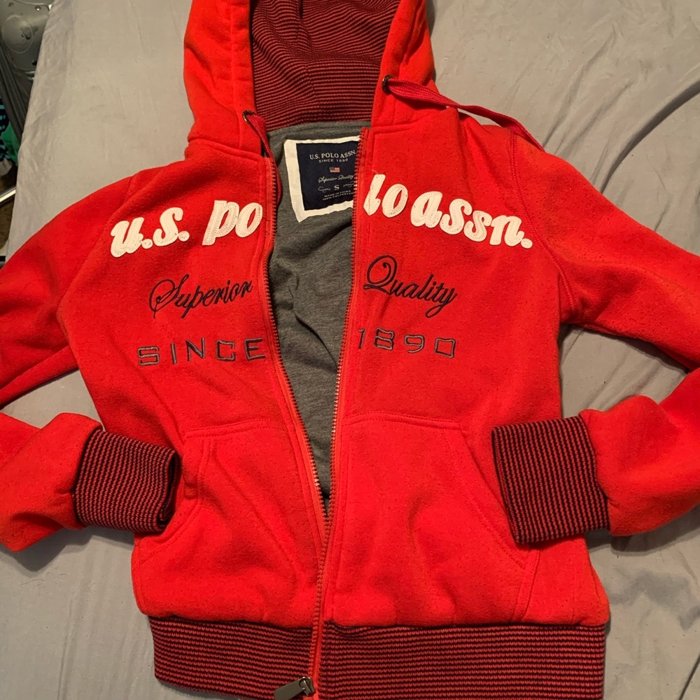Red U.S polo jacket ❣️